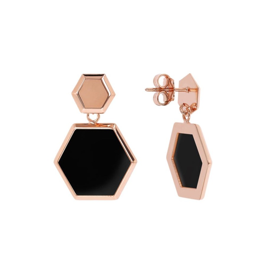 Jewellery Bronzallure | Hexagonal Dangle Earrings