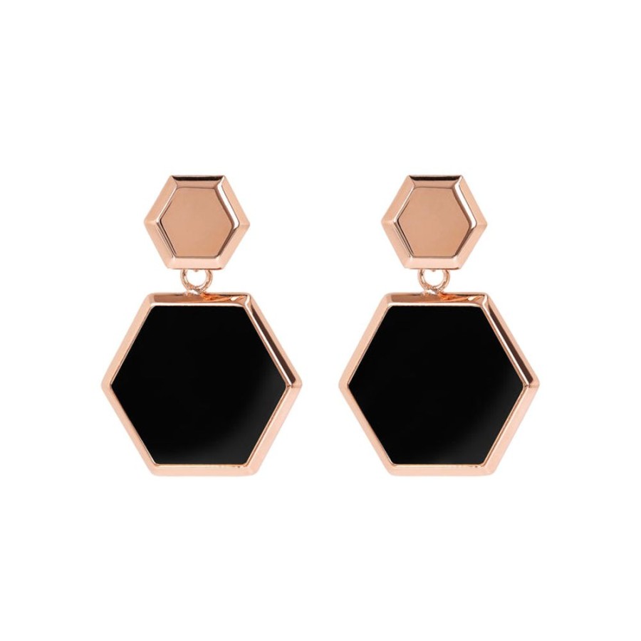 Jewellery Bronzallure | Hexagonal Dangle Earrings