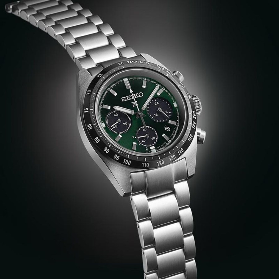 Watches Seiko Prospex | Green Speedtimer