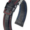 Accessories HIRSCH | Hirsch Grand Duke Long Black Leather Band