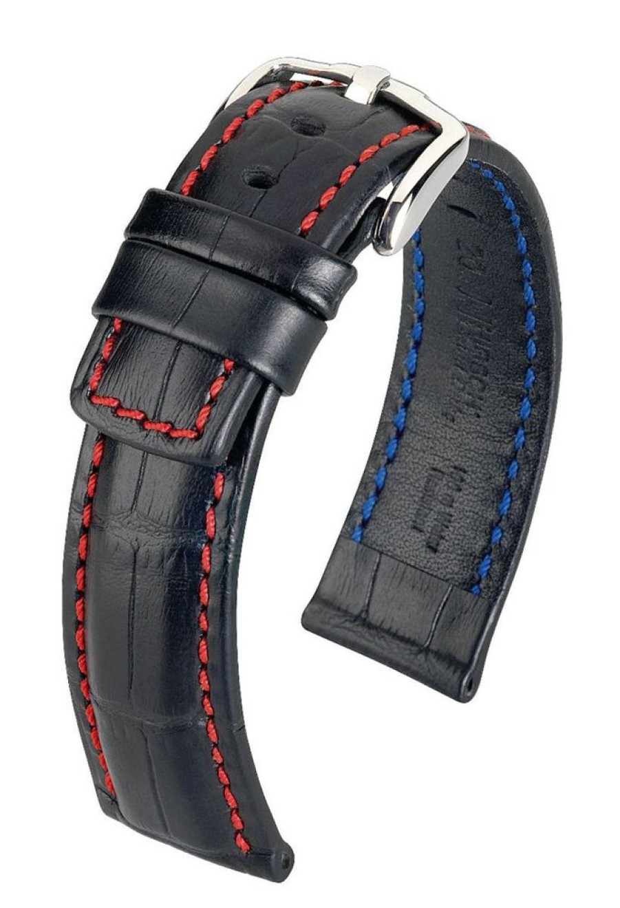 Accessories HIRSCH | Hirsch Grand Duke Long Black Leather Band