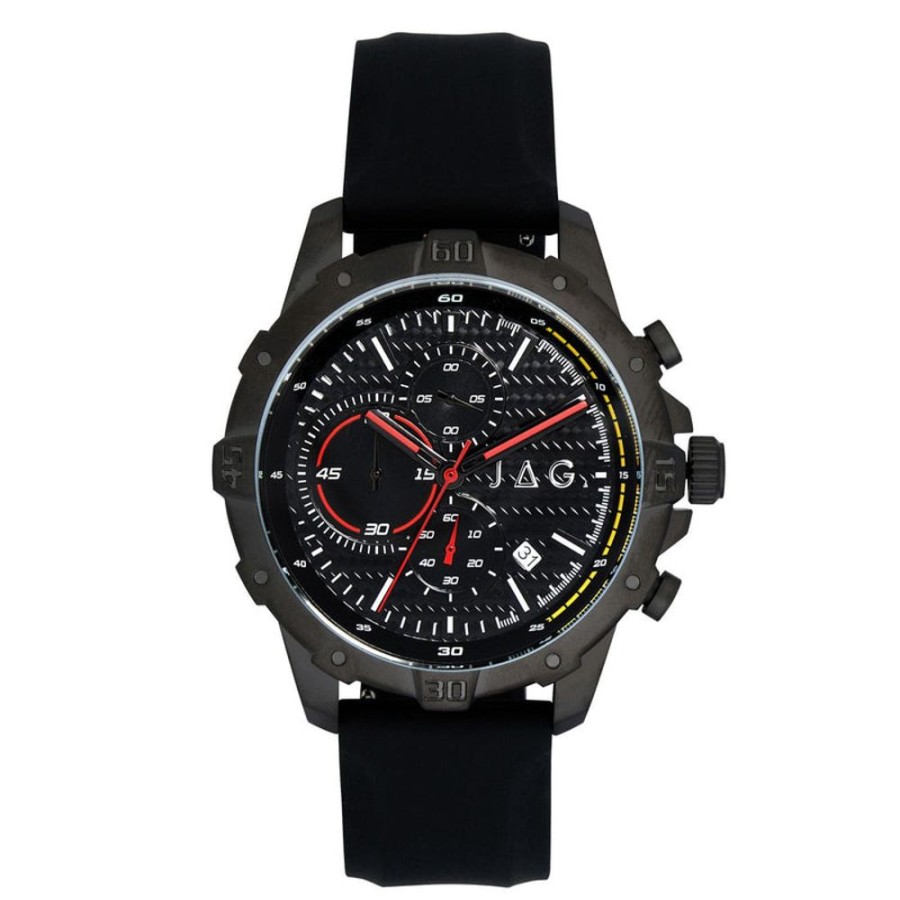 Watches Jag | Bathurst Black Dial 46Mm Watch