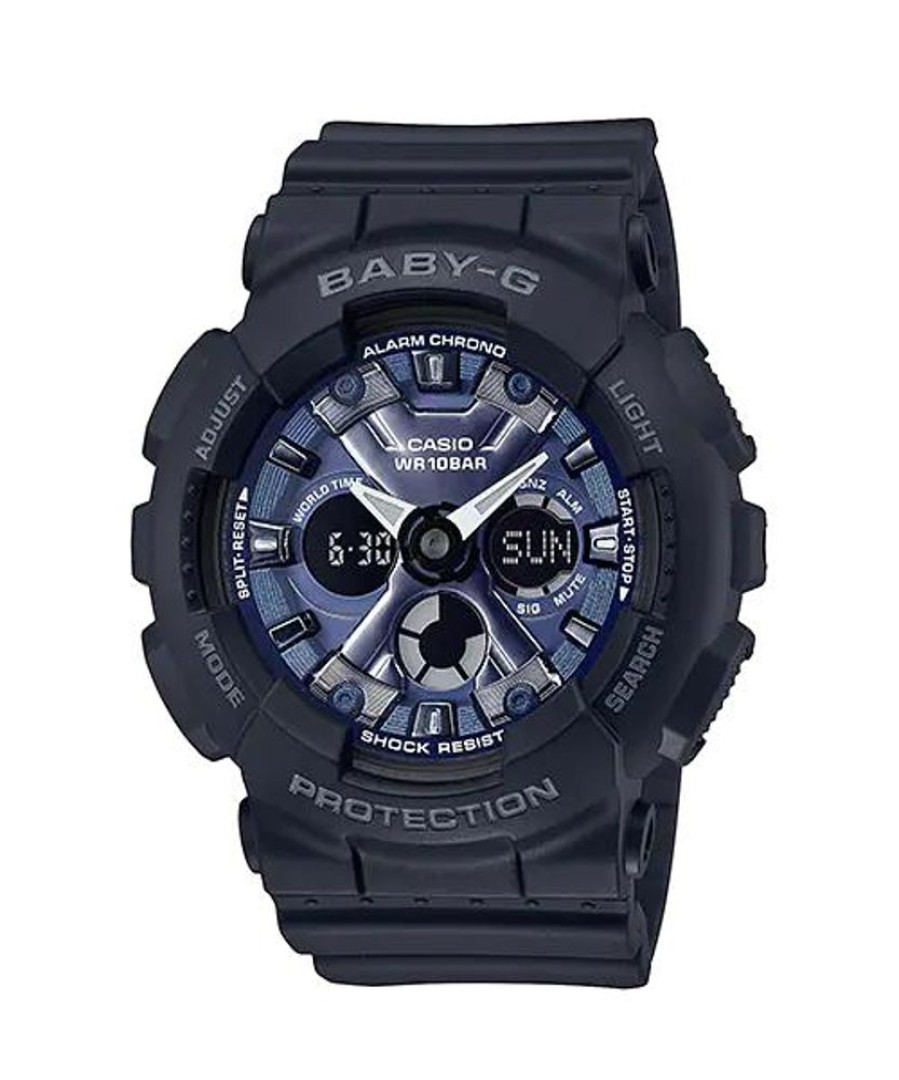 Watches G-Shock | Baby-G Digital Analog Black Resin Band Watch