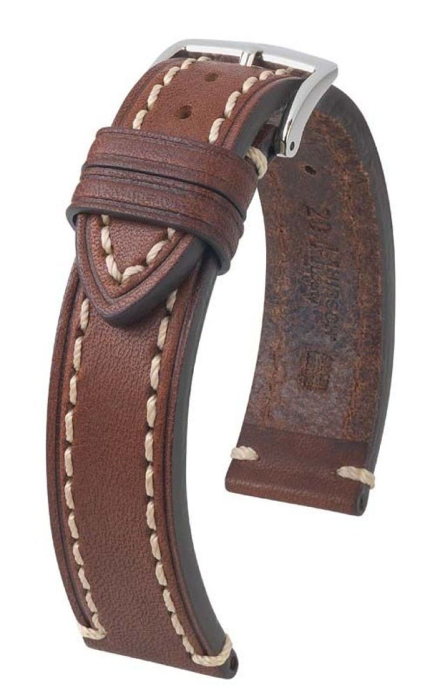 Accessories HIRSCH | Hirsch Liberty L Sturdy Brown Leather Band