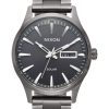 Watches Nixon | Sentry Solar Stainless Steel Gunmetal Dial