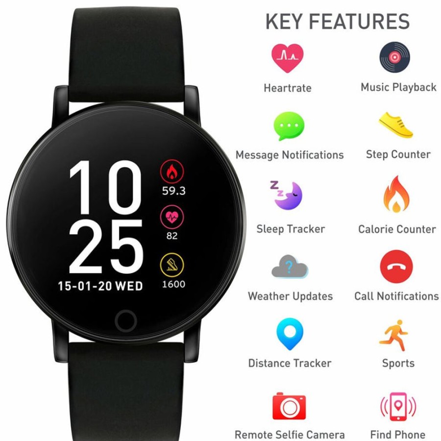 Watches Reflex Active | Series 5 Black Smart Watch