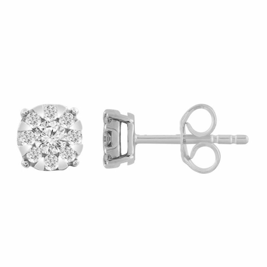 Jewellery Diamonds by WD | Stud Earrings With 0.33Ct Diamonds In 9K