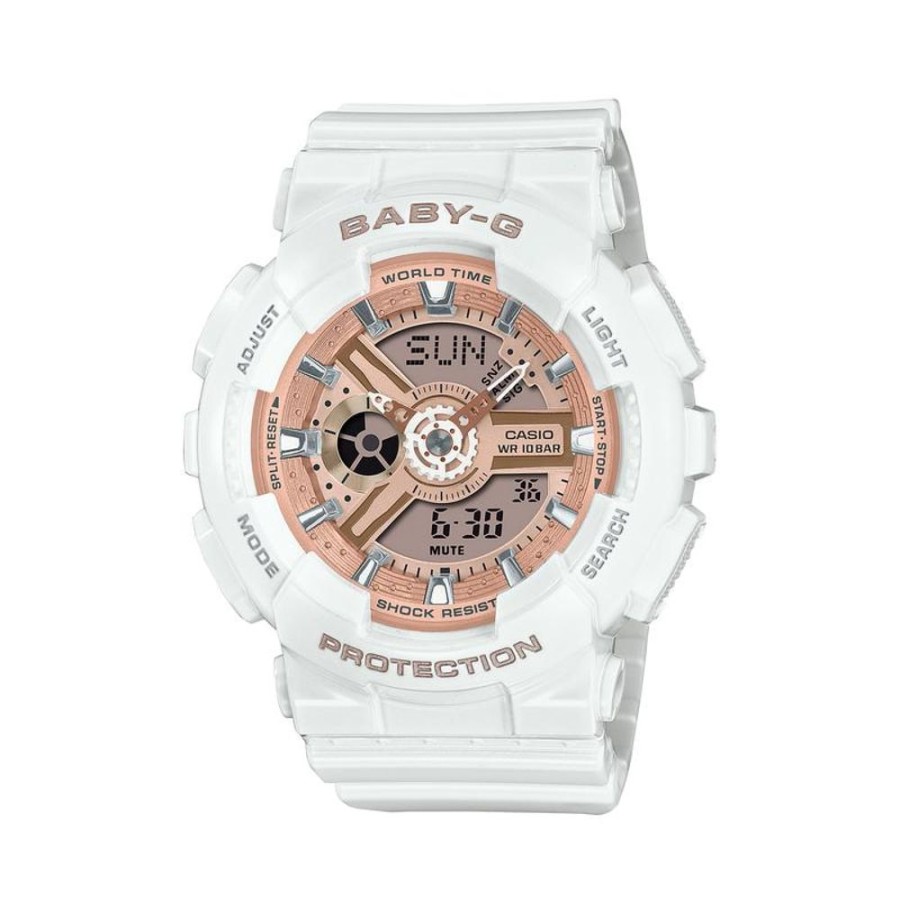 Watches G-Shock | Digital White Resin Band Watch