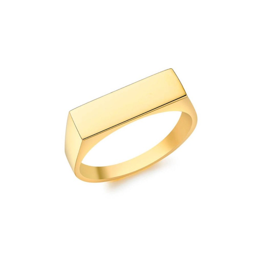 Jewellery Diamonds by WD | 9K Yellow Gold Rectangular Signet Ring