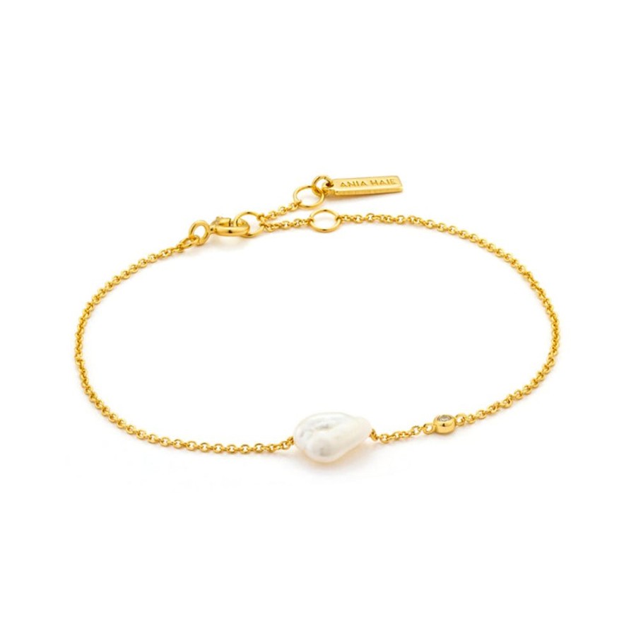 Jewellery Ania Haie | Pearl Bracelet Gold