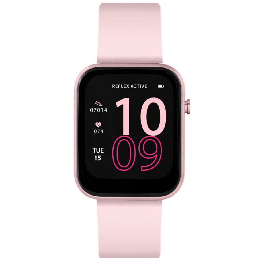 Watches Reflex Active | Series 12 Pale Pink Silicone Smartwatch