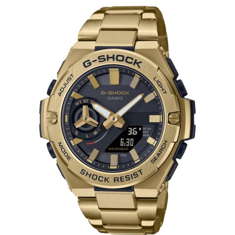 Watches G-Shock | Gold Stainless Steel Solar Watch