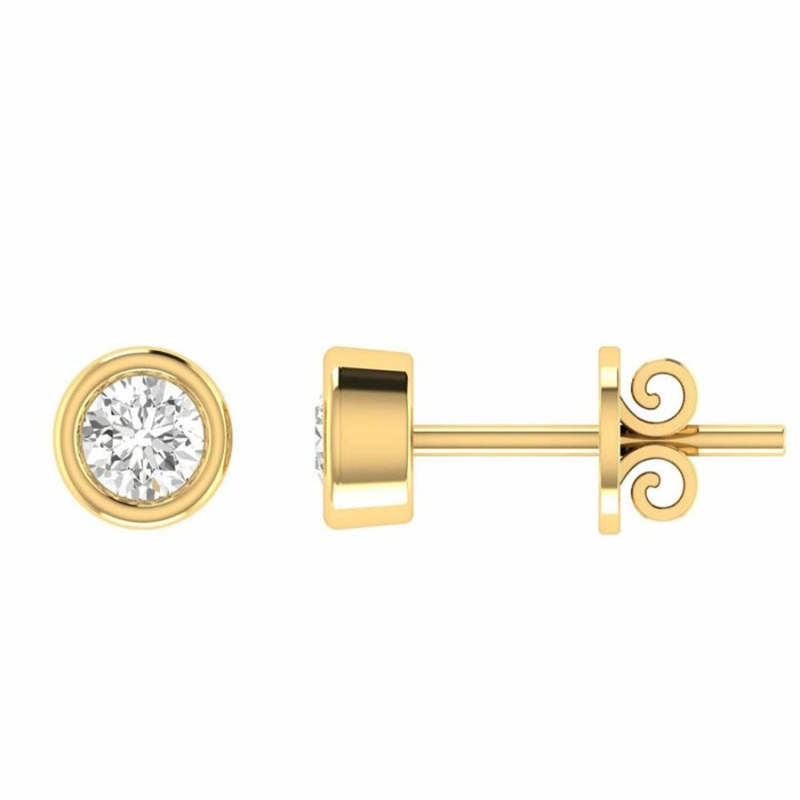 Jewellery Diamonds by WD | Diamond Stud Earrings With 0.20Ct Diamonds In 9K Yellow Gold