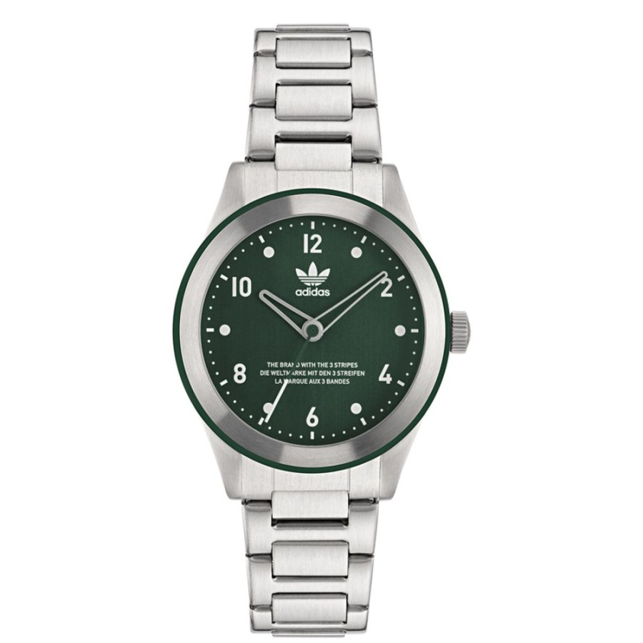 Watches Adidas | Code Three 40Mm Green Dial Watch