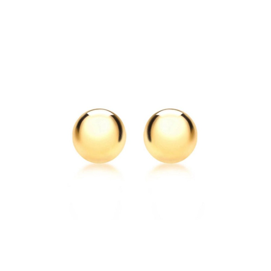 Jewellery Diamonds by WD | 9K Yellow Gold Ball Stud Earrings 8Mm