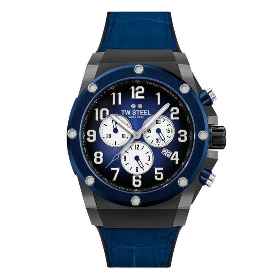 Watches TW Steel | Age Genesis Blue Leather Watch