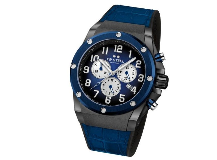 Watches TW Steel | Age Genesis Blue Leather Watch