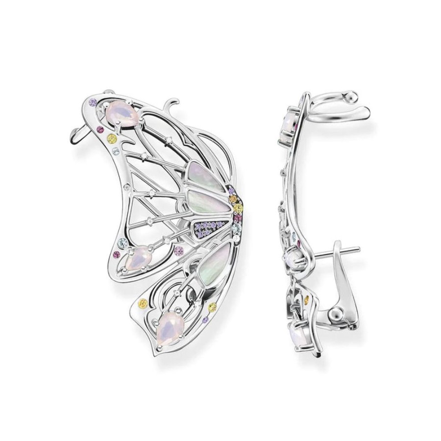 Jewellery Thomas Sabo Jewellery | Thomas Sabo Single Ear Stud Butterfly Silver