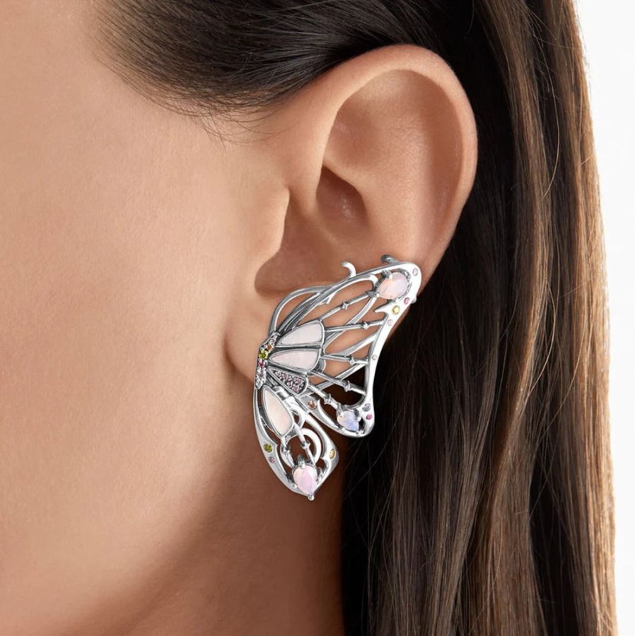 Jewellery Thomas Sabo Jewellery | Thomas Sabo Single Ear Stud Butterfly Silver