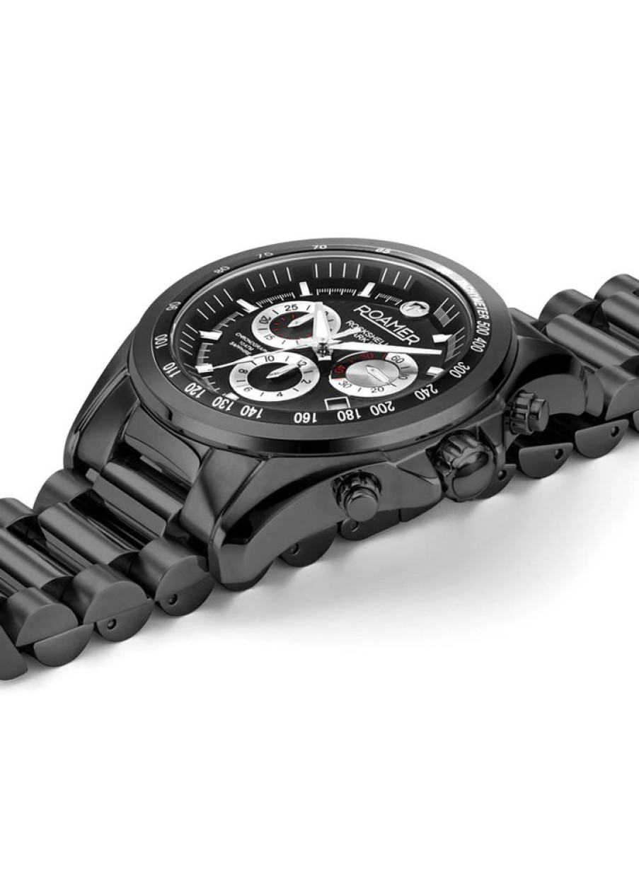 Watches Roamer | Rockshell Mark Iii Chrono Black Watch