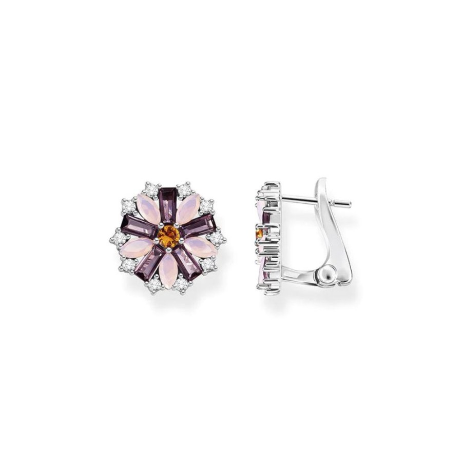 Jewellery Thomas Sabo Jewellery | Thomas Sabo Ear Studs Flower Silver