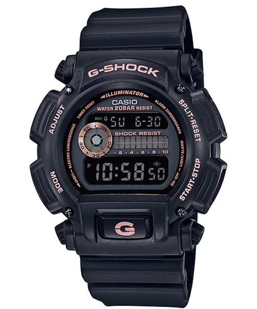 Watches G-Shock | Digital Black And Rose Gold