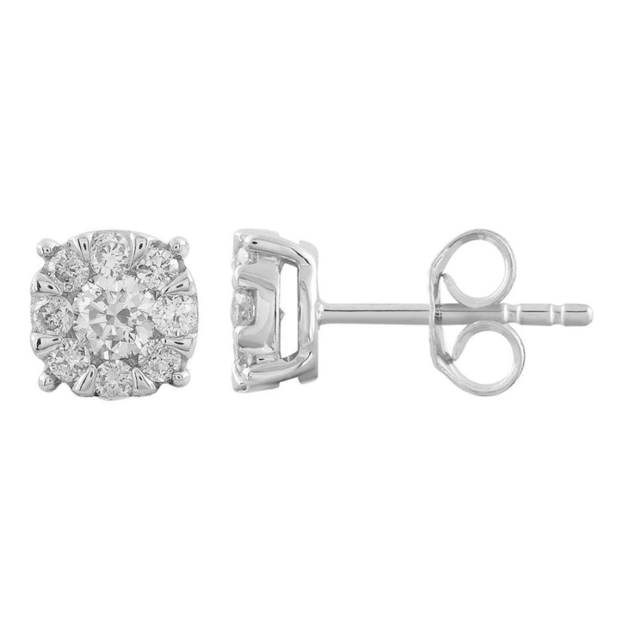 Jewellery Diamonds by WD | Stud Earrings With 0.5Ct Diamonds In 9K Yellow And