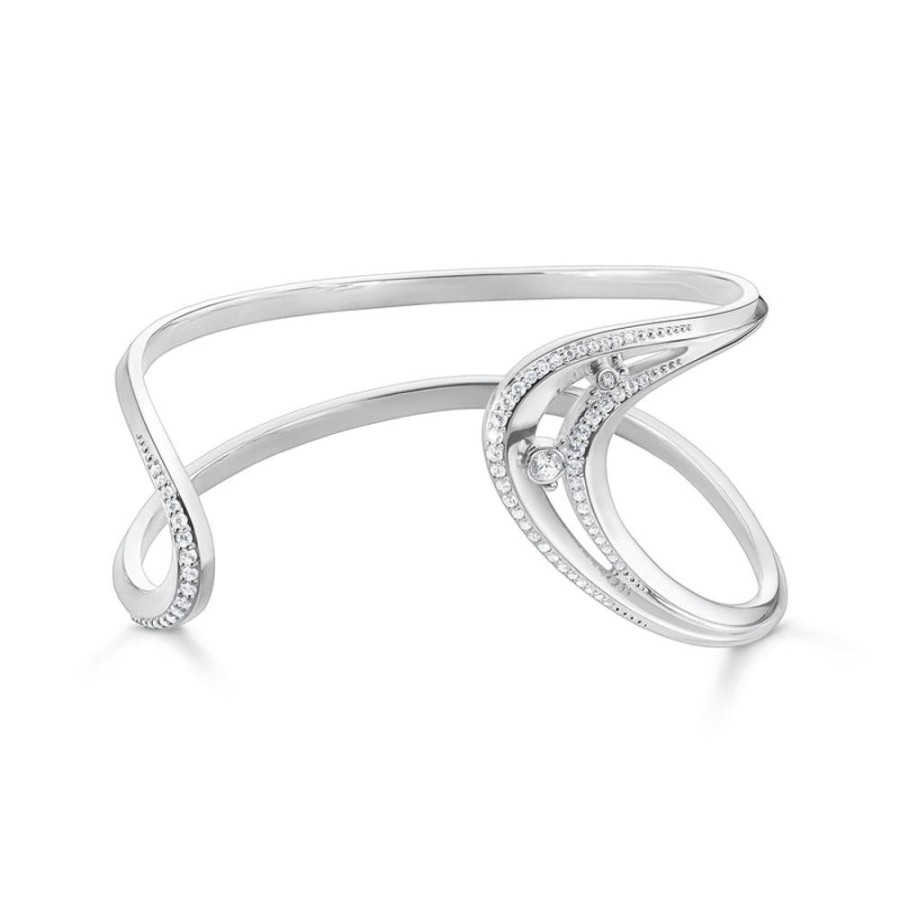 Jewellery Thomas Sabo | Thomas Sabo Bangle Wave With Stones