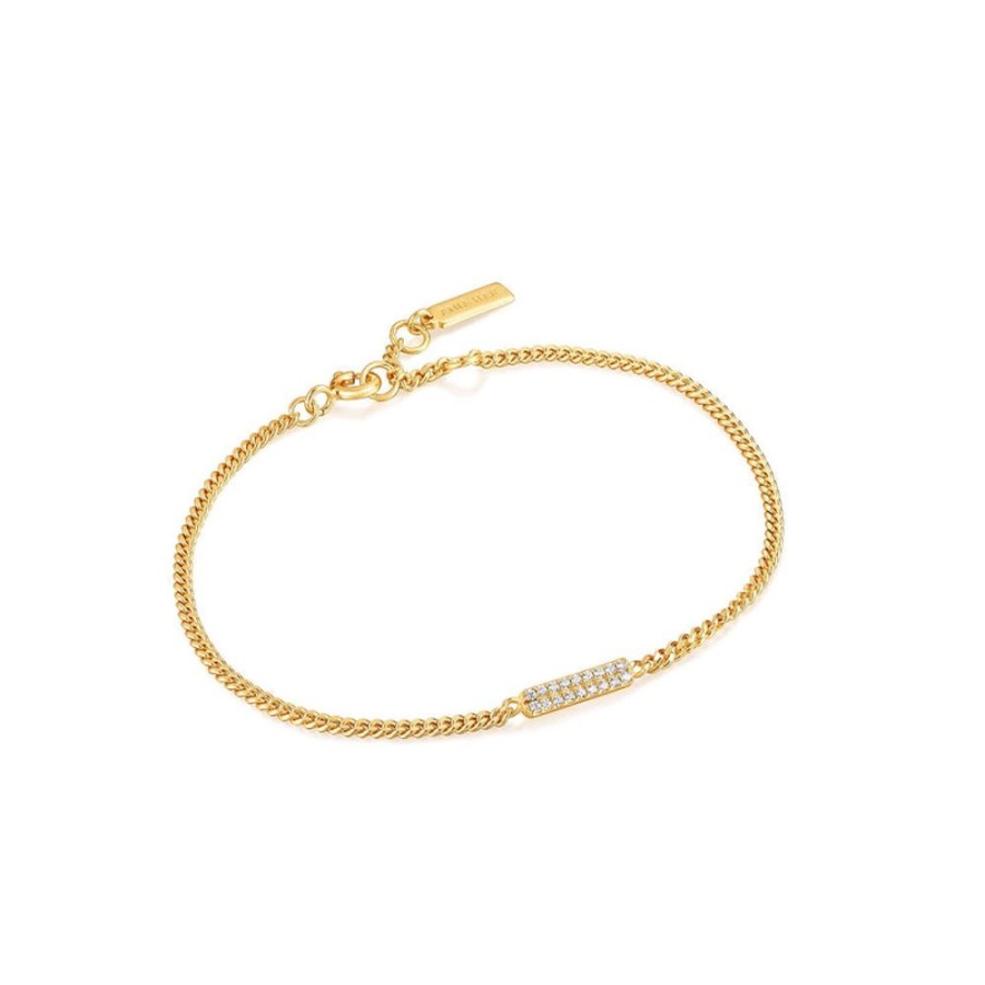 Jewellery Ania Haie | Gold Glam Bar Bracelet