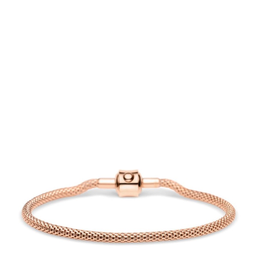 Jewellery Bering | Bering Arctic Symphony Rose Gold Bracelet Large