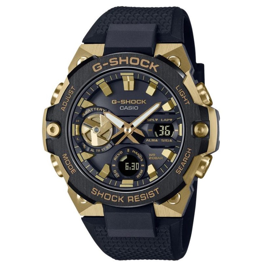 Watches G-Shock | G-Steel Solar Black Resin Band Watch