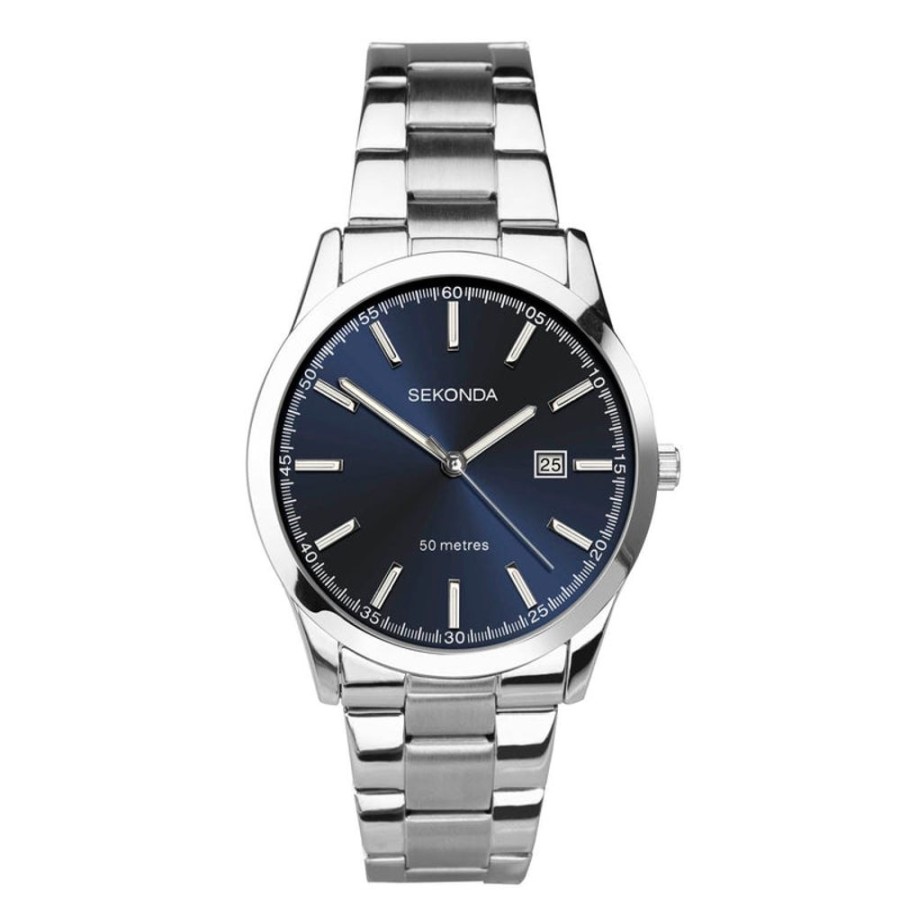 Watches Sekonda | Stainless Steel Blue Dial Watch