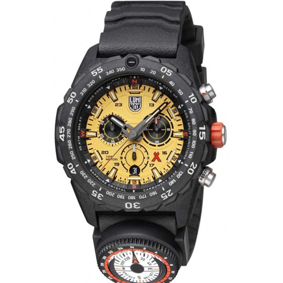 Watches Luminox | Bear Grylls Yellow Dial Black Strap Watch