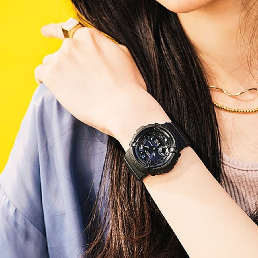 Watches G-Shock | Baby-G Analogue Digital Black Resin Band Watch