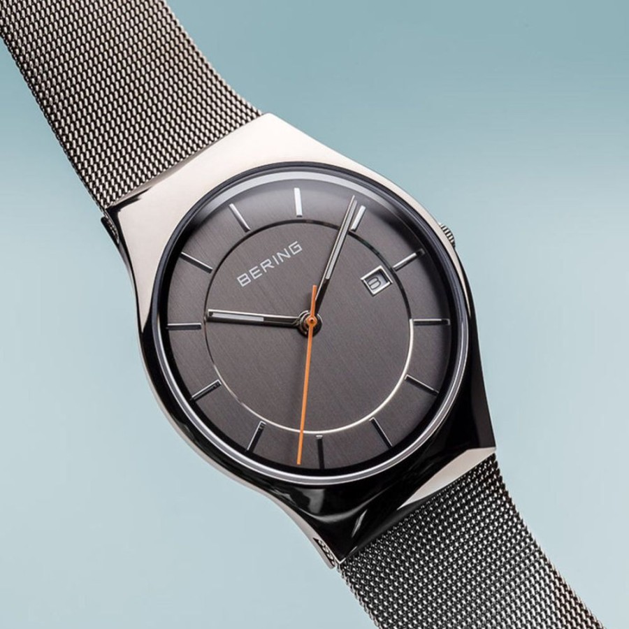 Watches Bering | Classic Polished Silver Mesh Watch