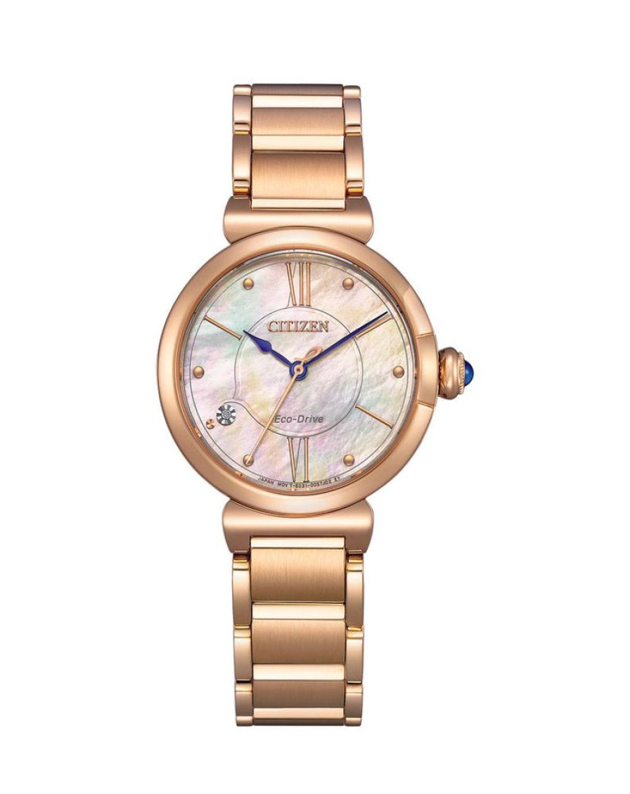 Watches Citizen | Eco-Dive Mother Of Pearl Dial Stainless Steel Watch