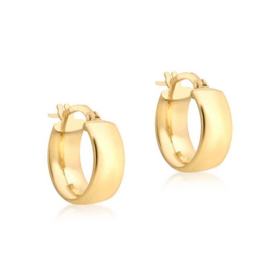 Jewellery Diamonds by WD | 9K Yellow Gold Hollow Hoop Earrings