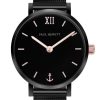 Watches Paul Hewitt | Modest Black Sunray Mesh Watch