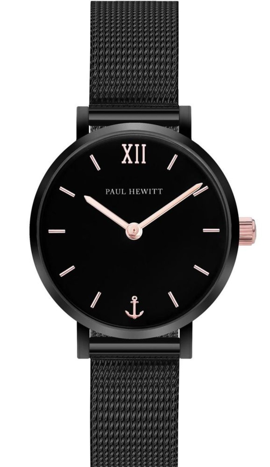 Watches Paul Hewitt | Modest Black Sunray Mesh Watch