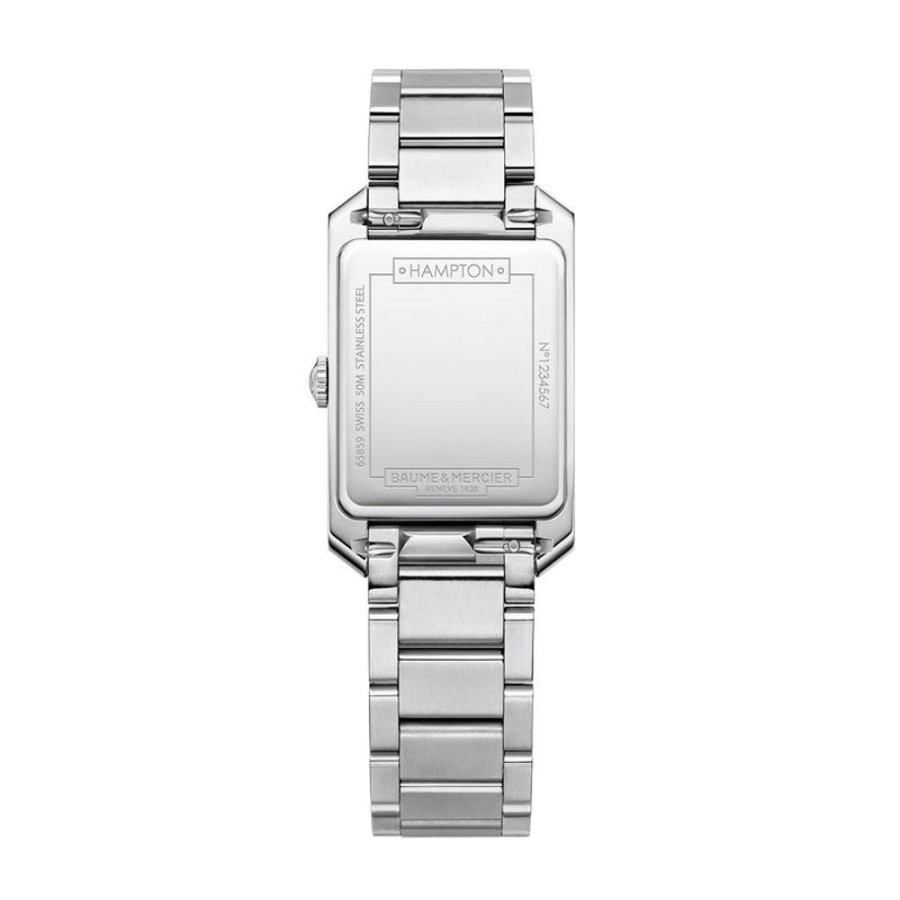 Watches Baume & Mercier | Hampton Stainless Steel Bracelet 35 X 22Mm Watch