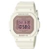 Watches Casio | Baby-G Digital Spring Colours White Resin Band Watch