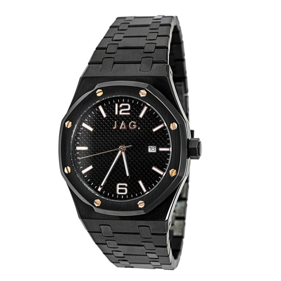 Watches Jag | Brighton Black Dial 41Mm Watch