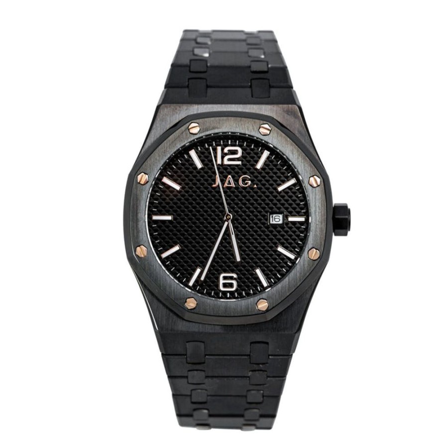 Watches Jag | Brighton Black Dial 41Mm Watch