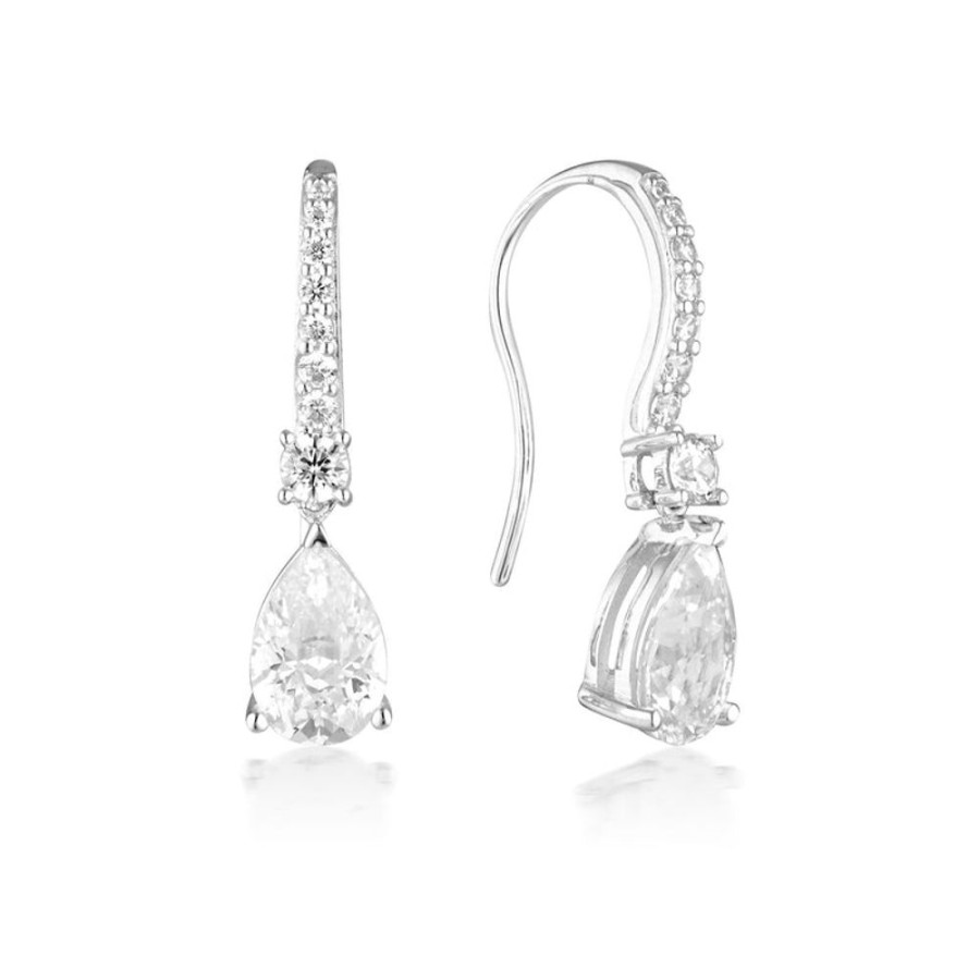 Jewellery Georgini | Georgini Iconic Bridal Elizabeth Earrings Silver