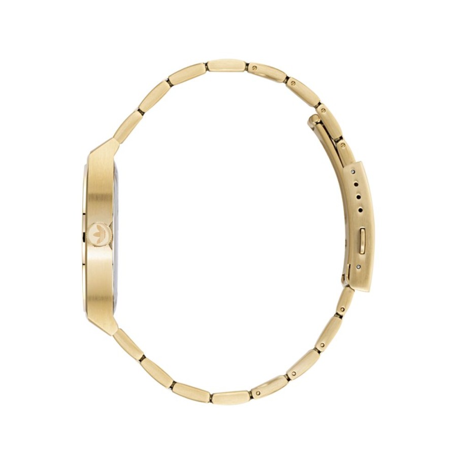 Watches Adidas | Code Two 38Mm Gold Dial Watch