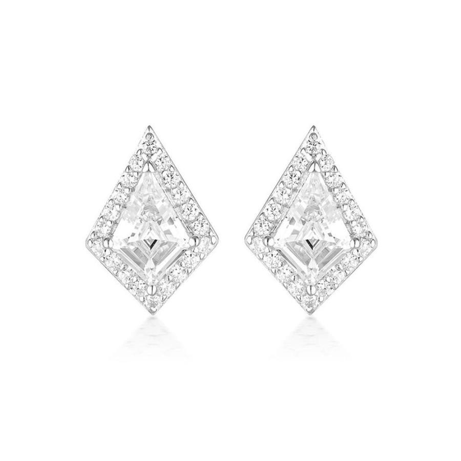 Jewellery Georgini | Georgini Rock Star Shield Silver Earrings