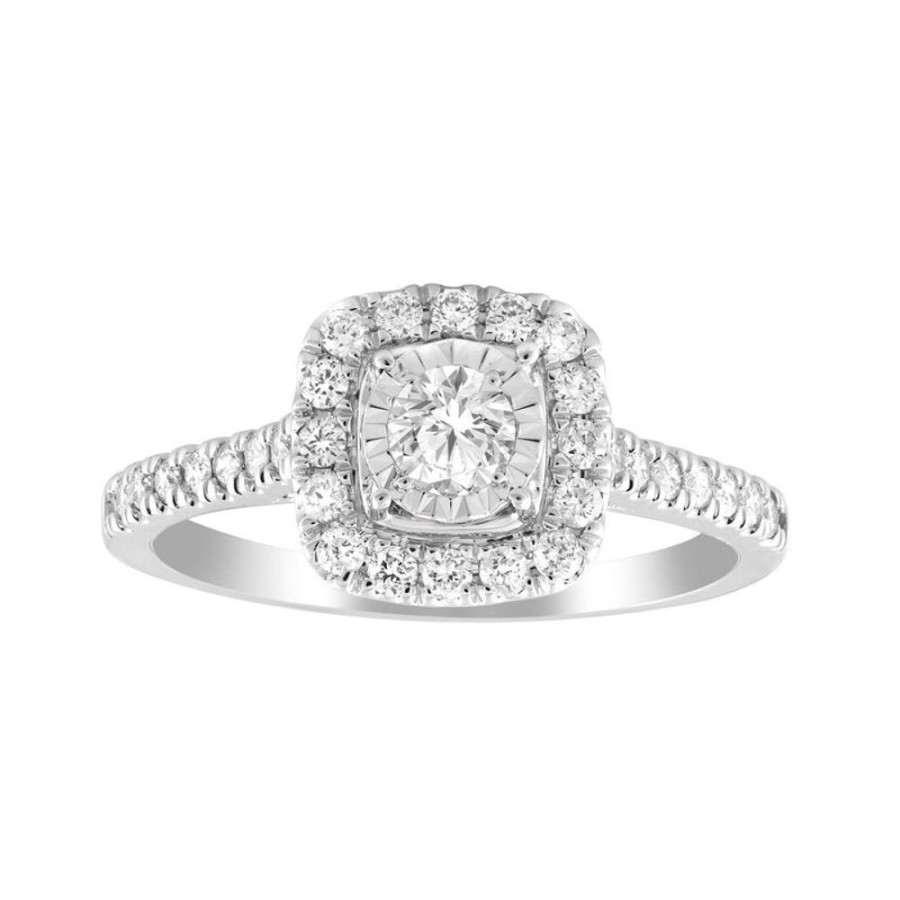 Jewellery Diamonds by WD | Diamond Cluster Ring With 0.50Ct Diamonds In 18K White Gold