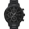 Watches Timex | Chicago 45Mm Stainless Steel Black Dial Watch