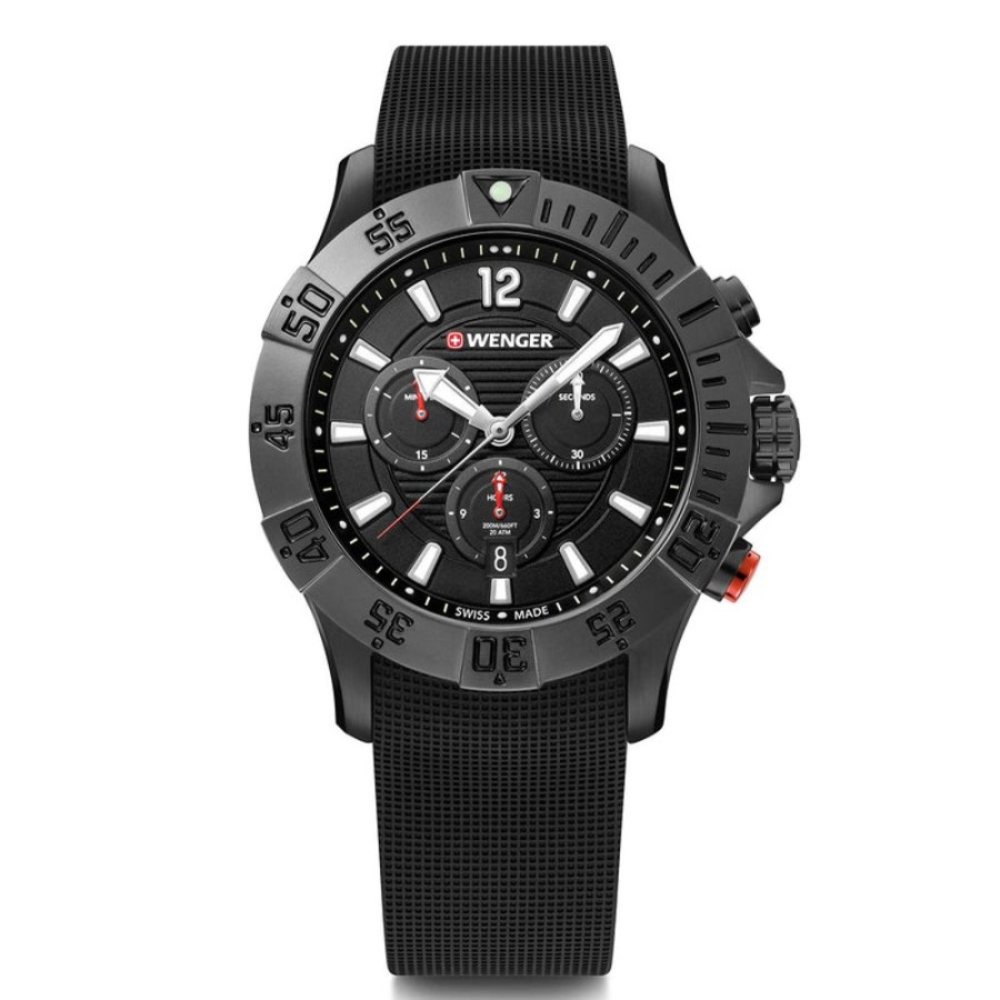 Watches Wenger | Seaforce Chrono Black Dial Watch