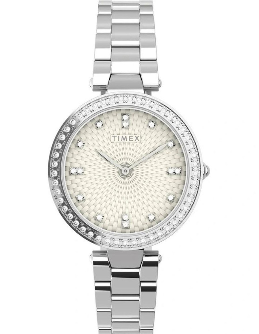 Watches Timex | Adorn With Crystals 32Mm Bracelet Watch